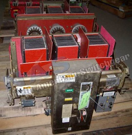 Siemens Allis RL-3200 circuit breaker pictured.  Manually or electrically operated; as-is or reconditioned.